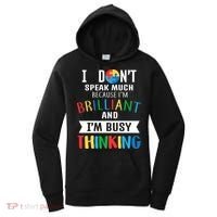 Brilliant And Busy Thinking Autism Awareness Women's Hoodie thumb 0