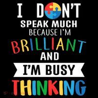 Brilliant And Busy Thinking Autism Awareness Baby Bodysuit thumb 2