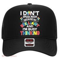 Brilliant Busy Thinking Autism Awareness Quote Hat thumb 0