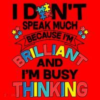 Brilliant Busy Thinking Autism Awareness Quote Santa Hat thumb 1