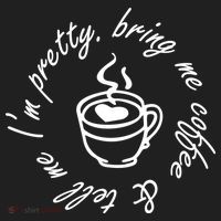Bring Me Coffee And Tell Me I'm Pretty Golf Towel thumb 3