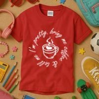 Bring Me Coffee And Tell Me I'm Pretty Kids T-Shirt thumb 3