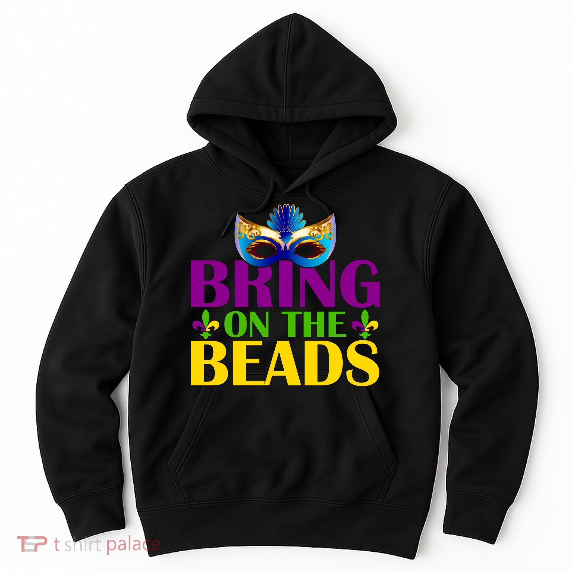 Bring On The Beads Mardi Gras Hoodie