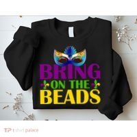 Bring On The Beads Mardi Gras Sweatshirt thumb 2