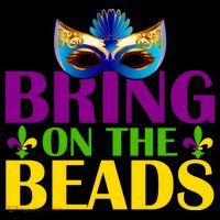 Bring On The Beads Mardi Gras Sweatshirt thumb 3