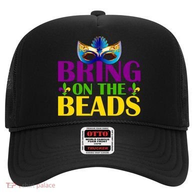 Bring On The Beads Mardi Gras Hat