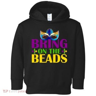 Bring On The Beads Mardi Gras Toddler Hoodie