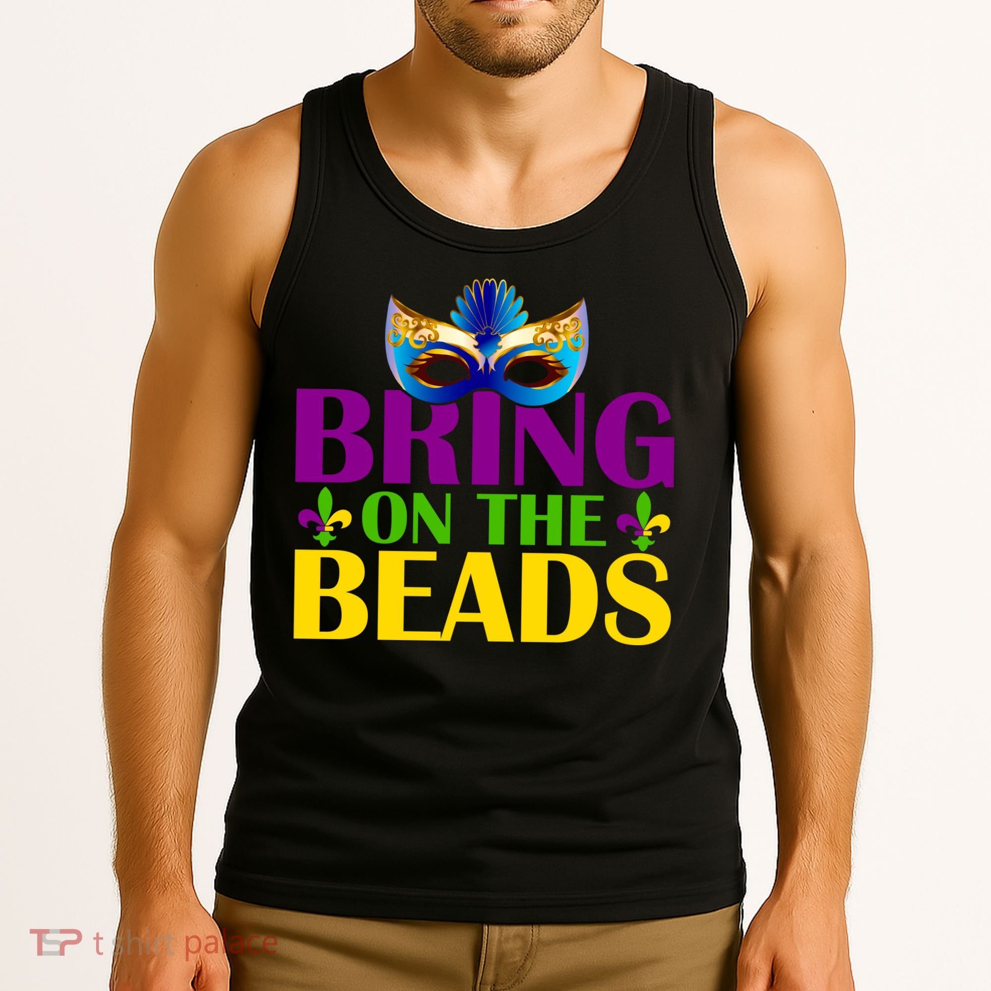 Bring On The Beads Mardi Gras Tank Top