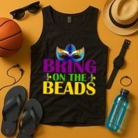 Bring On The Beads Mardi Gras Tank Top thumb 4