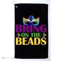 Bring On The Beads Mardi Gras Golf Towel thumb 0