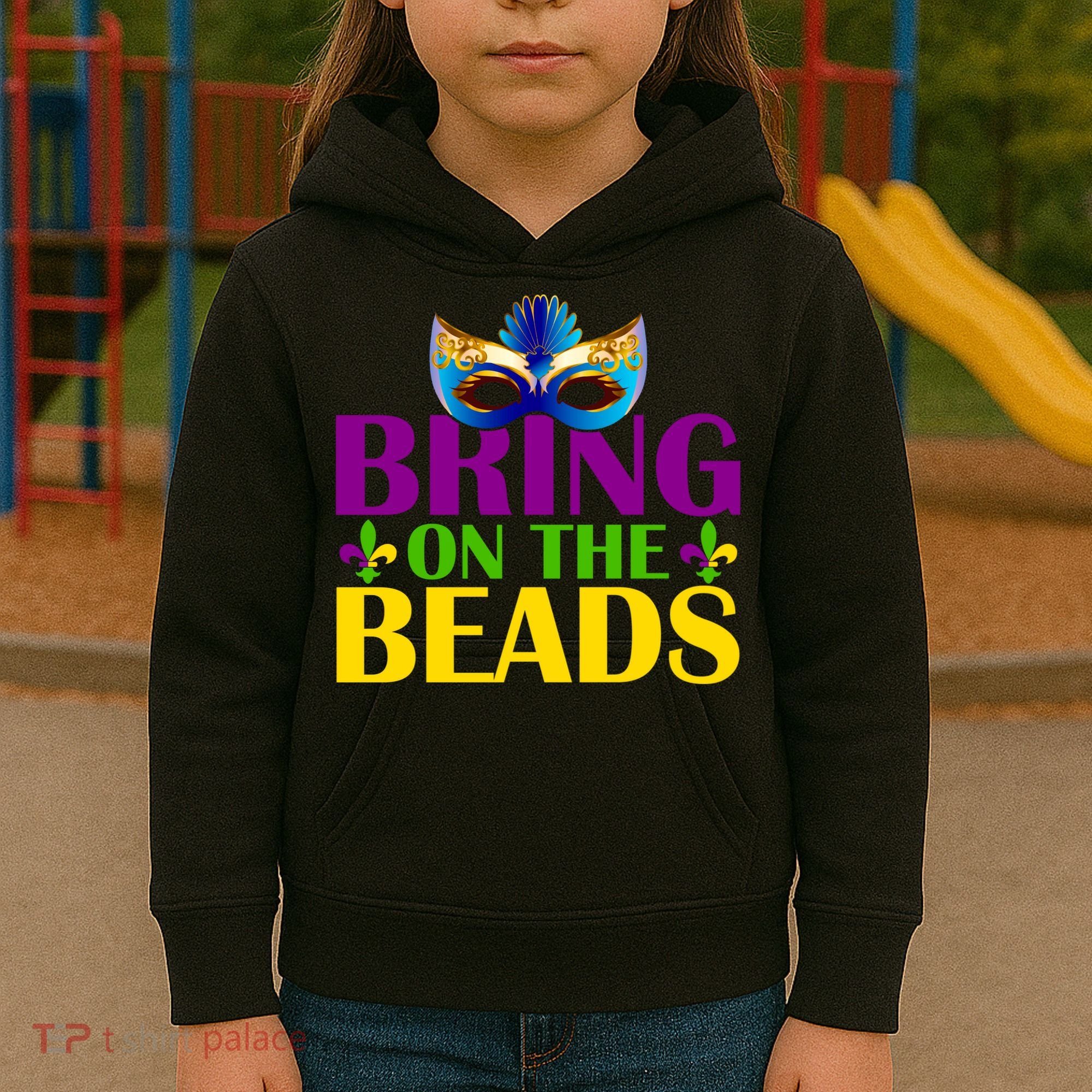 Bring On The Beads Mardi Gras Kids Hoodie