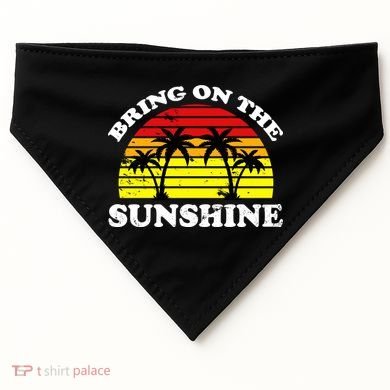 Bring On The Sunshine USA-Made Doggie Bandana