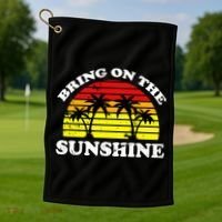 Bring On The Sunshine Golf Towel thumb 1