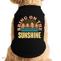 Bring On The Sunshine Tropical Palm Trees Doggie Tank thumb 0