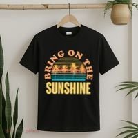 Bring On The Sunshine Tropical Palm Trees T-Shirt thumb 2
