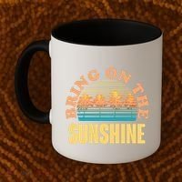 Bring On The Sunshine Tropical Palm Trees Coffee Mug thumb 2