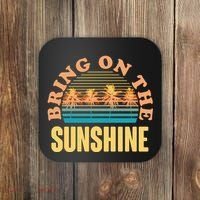 Bring On The Sunshine Tropical Palm Trees Coaster thumb 0