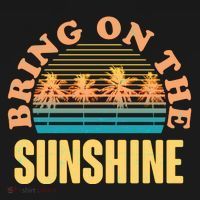 Bring On The Sunshine Tropical Palm Trees Mousepad thumb 1