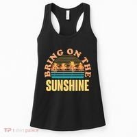 Bring On The Sunshine Tropical Palm Trees Women's Tank Top thumb 0