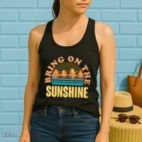 Bring On The Sunshine Tropical Palm Trees Women's Tank Top thumb 2