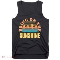 Bring On The Sunshine Tropical Palm Trees Tank Top thumb 0