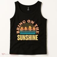 Bring On The Sunshine Tropical Palm Trees Tank Top thumb 2