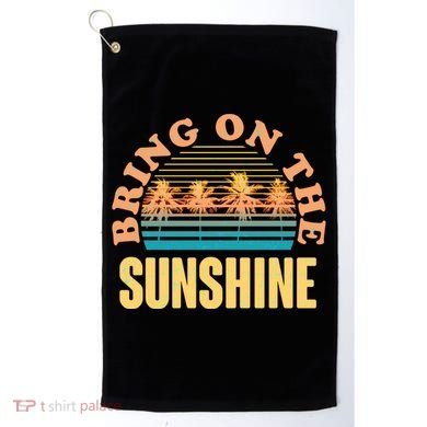 Bring On The Sunshine Tropical Palm Trees Golf Towel