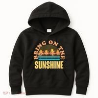 Bring On The Sunshine Tropical Palm Trees Kids Hoodie thumb 0