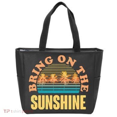 Bring On The Sunshine Tropical Palm Trees Tote Bag