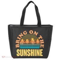 Bring On The Sunshine Tropical Palm Trees Tote Bag thumb 0