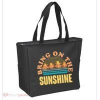 Bring On The Sunshine Tropical Palm Trees Tote Bag thumb 2