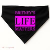 Britney's Life Matters BLM Free Britney USA-Made Doggie Bandana thumb 0