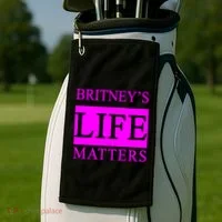 Britney's Life Matters BLM Free Britney Golf Towel thumb 2
