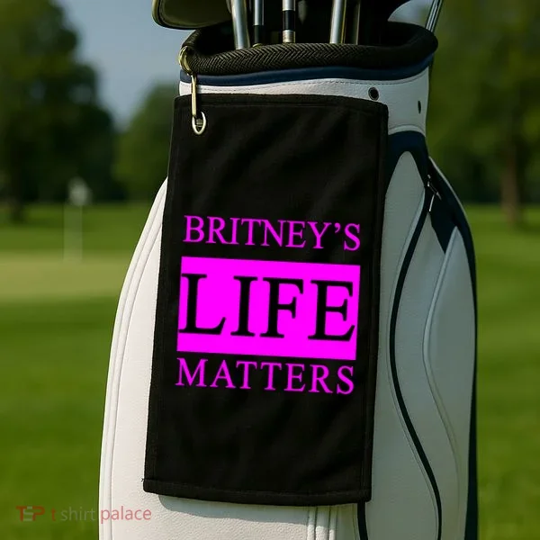 Britney's Life Matters BLM Free Britney Golf Towel