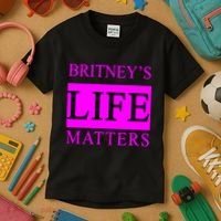Britney's Life Matters BLM Free Britney Kids T-Shirt thumb 3