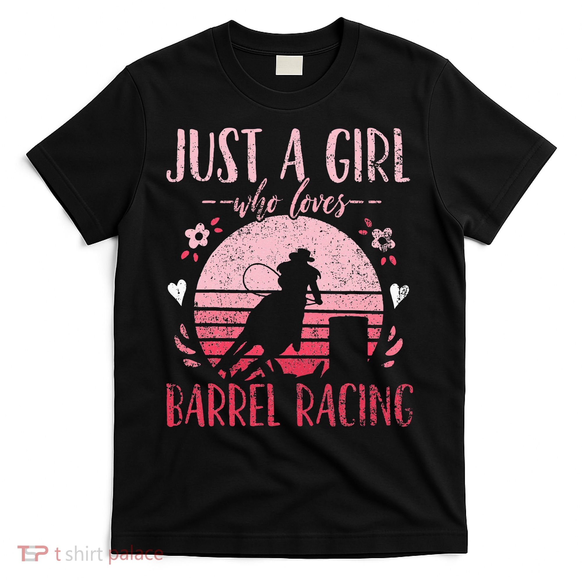 Barrel Racer Just a Who Loves Barrel Racing Vintage T-Shirt