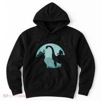 Bigfoot Riding Loch Ness Monster Sasquatch Ufo Abduction Hoodie thumb 0