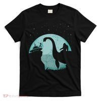 Bigfoot Riding Loch Ness Monster Sasquatch Ufo Abduction T-Shirt thumb 0