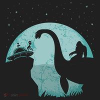 Bigfoot Riding Loch Ness Monster Sasquatch Ufo Abduction Beanie thumb 2