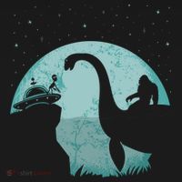 Bigfoot Riding Loch Ness Monster Sasquatch Ufo Abduction Women's Hoodie thumb 2