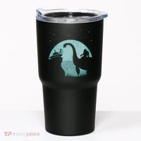Bigfoot Riding Loch Ness Monster Sasquatch Ufo Abduction Tumbler thumb 0