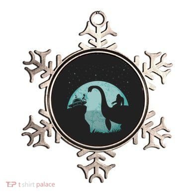 Bigfoot Riding Loch Ness Monster Sasquatch Ufo Abduction Ornament