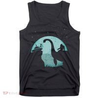 Bigfoot Riding Loch Ness Monster Sasquatch Ufo Abduction Tank Top thumb 0