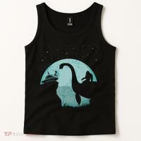 Bigfoot Riding Loch Ness Monster Sasquatch Ufo Abduction Tank Top thumb 2