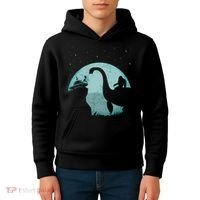 Bigfoot Riding Loch Ness Monster Sasquatch Ufo Abduction Kids Hoodie thumb 4