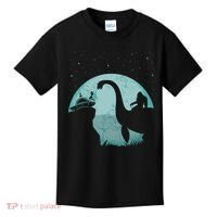 Bigfoot Riding Loch Ness Monster Sasquatch Ufo Abduction Kids T-Shirt thumb 0