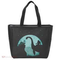 Bigfoot Riding Loch Ness Monster Sasquatch Ufo Abduction Tote Bag thumb 0
