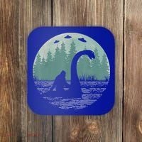 Bigfoot Riding Loch Ness Monster Nessie Funny Sasquatch Ufo Coaster thumb 0
