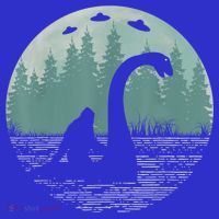 Bigfoot Riding Loch Ness Monster Nessie Funny Sasquatch Ufo Polo thumb 2