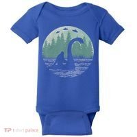 Bigfoot Riding Loch Ness Monster Nessie Funny Sasquatch Ufo Baby Bodysuit thumb 0